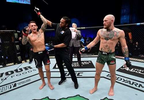 Dustin Poirier defeated Conor McGregor in the main event of UFC 257