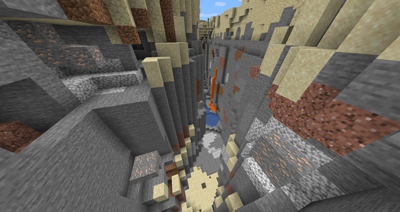 Iron remains in ore form once collected (Image via Minecraft Wiki)