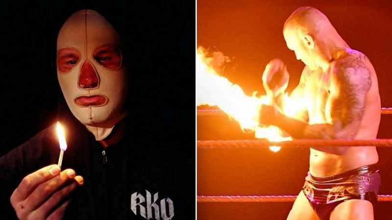 Randy Orton was burnt by a fireball last week on RAW