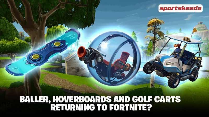 How Much Damage Doies A Golf Cart Do Fortnite New Fortnite Leaks Reveal Baller Hoverboards And Golf Carts May Return In Season 5