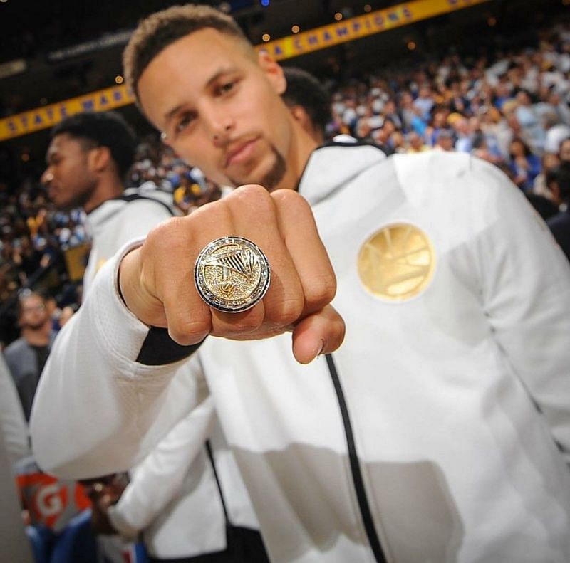 Goldden State 2017 Warriors Curry NBA Championship Ring