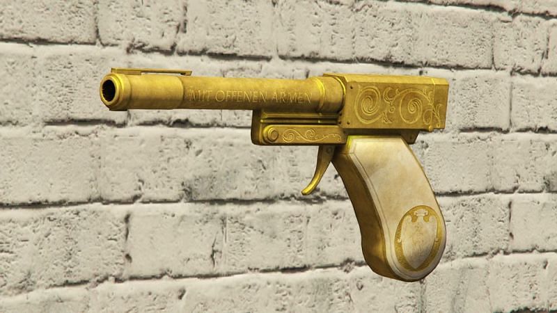 The Perico Pistol is one of the most sought-after weapons in GTA Online (Image via GTA Wiki)