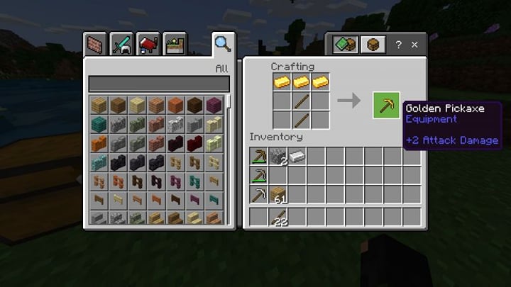 Mine Tutorial How to make a Pickaxe in Minecraft: Materials, Crafting Guide & How to Use