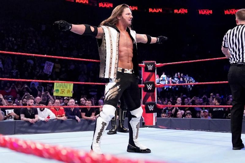 AJ Styles on RAW.