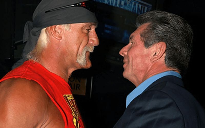 Vince McMahon and Hulk Hogan almost got in the line of fire