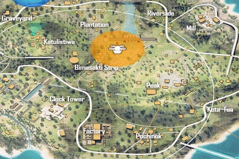 UAV revealing the locations of everyone inside a radius