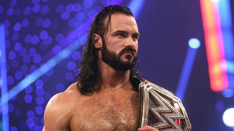 Drew McIntyre nearly beat up a referee during a football match