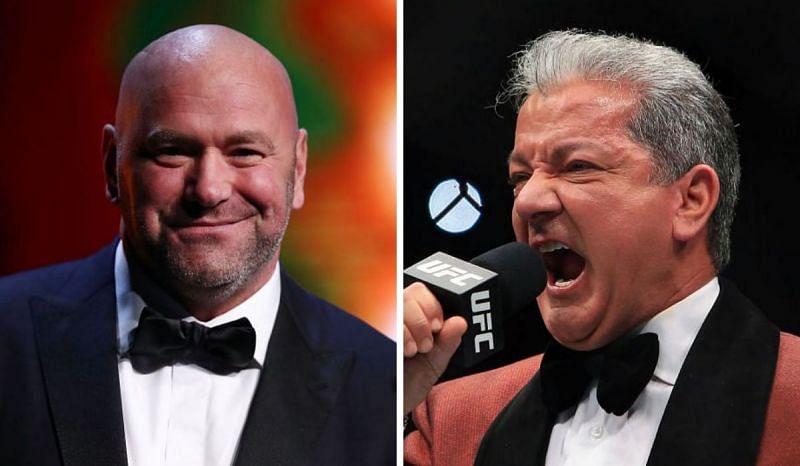 Bruce Buffer had a funny moment in UFC Fight Island 7 preliminary card