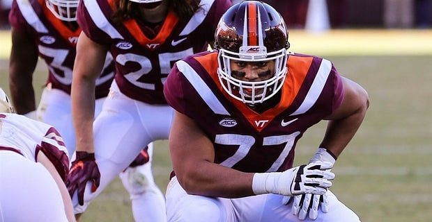 Virginia Tech Offensive Tackle Christian Darrisaw