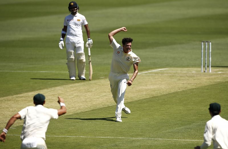 Jhye Richardson impressed on his Test debut for Australia against Sri Lanka