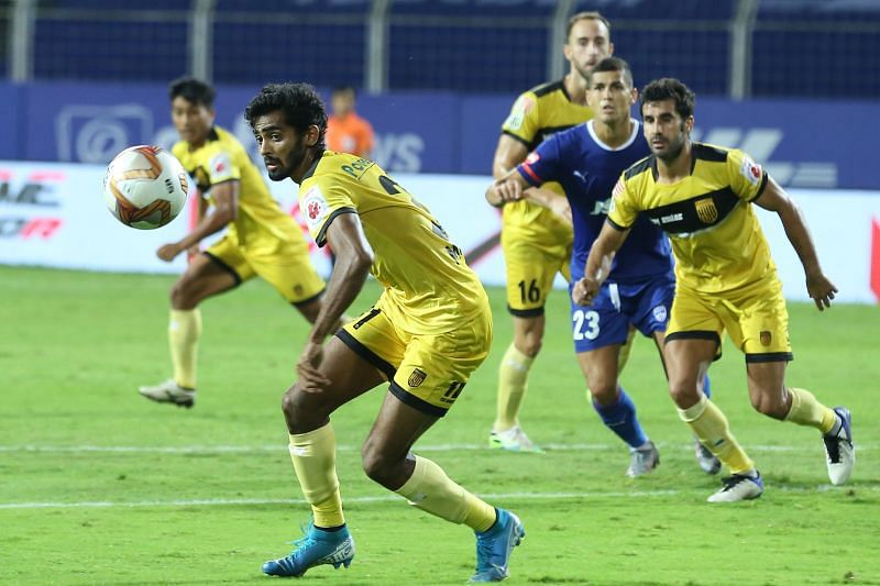 Hyderabad FC earned a point with a couple of late goals. Courtesy: ISL