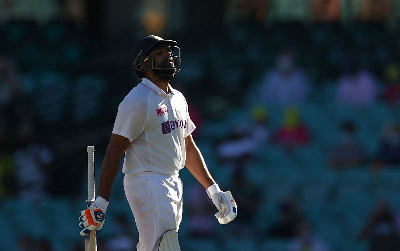 Rohit Sharma was dismissed for 44 by Nathan Lyon in the fourth Test.