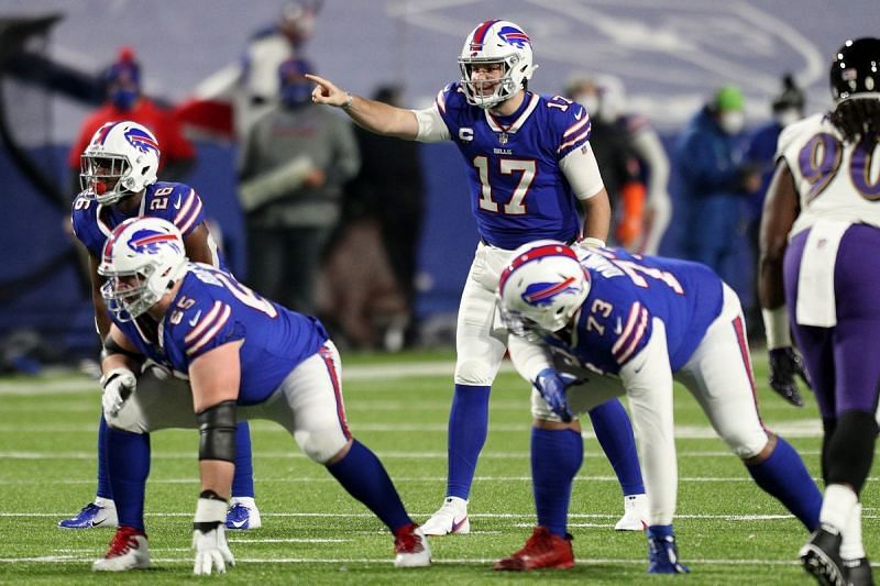 Josh Allen (17) - Divisional Round - Baltimore Ravens v Buffalo Bills