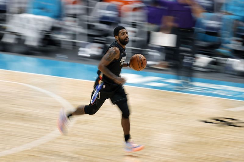 Kyrie Irving in action for the Brooklyn Nets