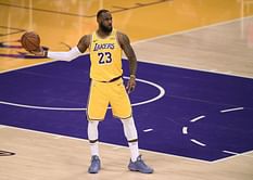LeBron James drains three from Cavs logo; Kyrie Irving with change-of-pace fastbreak layup | NBA Highlights