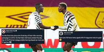 Twitter reacts as Paul Pogba stunner fires Manchester United to top of the Premier League table after 1-0 win over Burnley