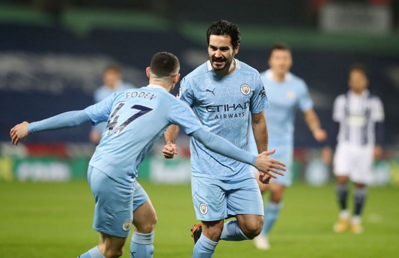 Ilkay Gundogan scored twice as Manchester City thumped West Brom 5-0