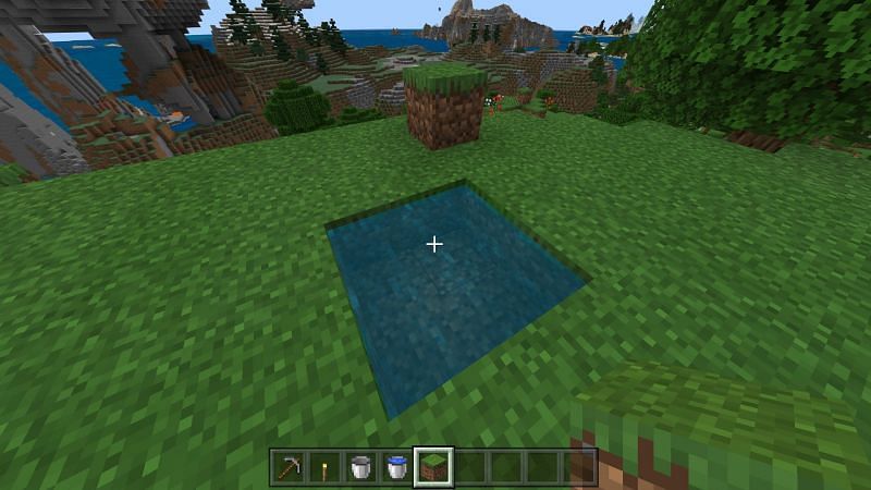 Use of Bucket in Minecraft