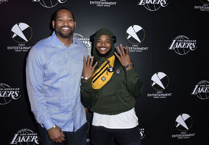 Robert Horry pictured at First Entertainment x Los Angeles Lakers and Anthony Davis Partnership Launch Event, March 4 in Los Angeles