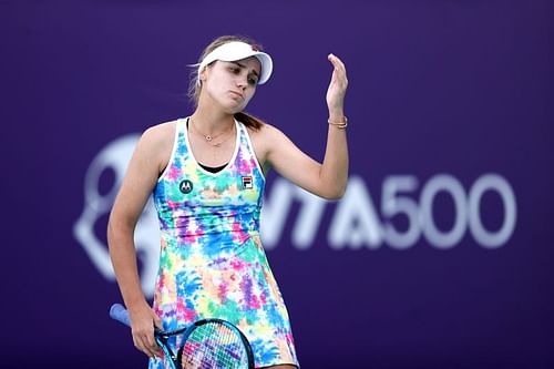 Sofia Kenin at the 2021 Abu Dhabi Open