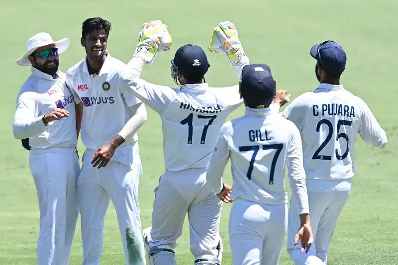 Washington Sundar received his maiden Test cap on Friday.