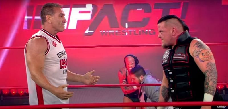 Sami Callihan and Ken Shamrock in IMPACT Wrestling