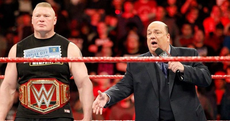 Brock Lesnar and Paul Heyman.