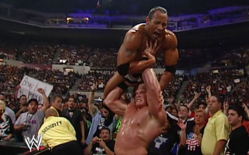 Brock Lesnar manhandled WWE Champion The Rock less than six-months into his run