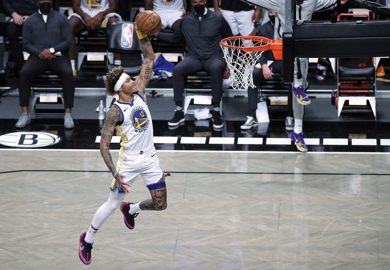 Kelly Oubre Jr. (#12) of the Golden State Warriors