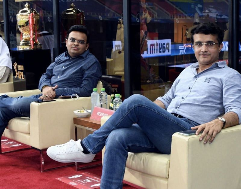 Sourav Ganguly (right) is the BCCI President and Jay Shah is the Board Secretary. (Photo credit: Sourav Ganguly&#039;s Twitter)