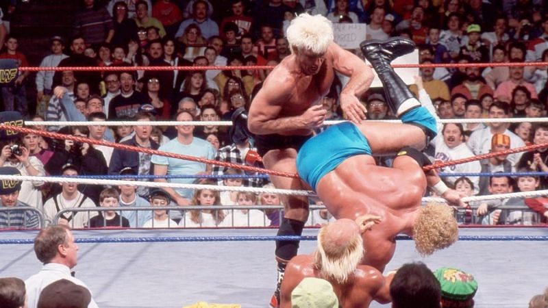 Ric Flair won the WWE Championship at Royal Rumble.