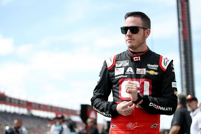 First look: Alex Bowman reveals helmet for 2021