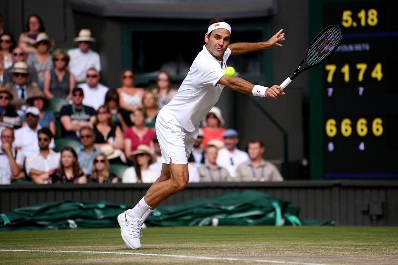Roger Federer at Wimbledon 2019
