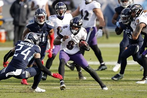 Wild Card Round - Baltimore Ravens v Tennessee Titans