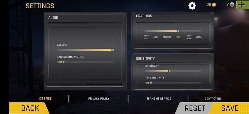Players can alter the sensitivity settings in FAU-G