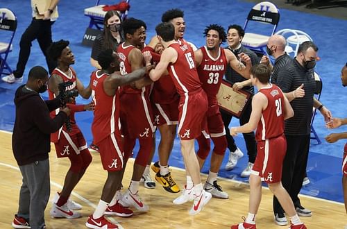 Alabama cheering after a win against Kentucky