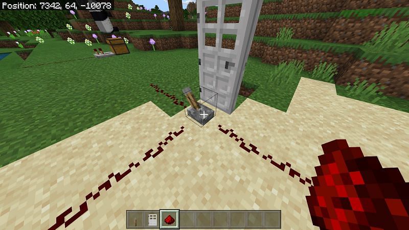 It will power any adjacent block and can activate doors and lamps