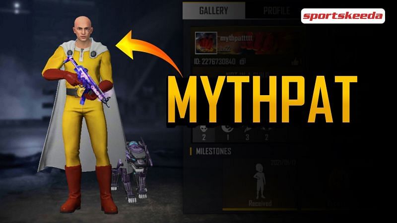 Mythpat&#039;s Free Fire ID, K/D ratio, and&nbsp;more