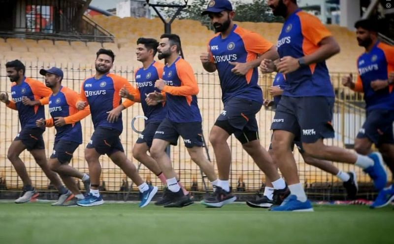 Team India&#039;s training session. Pic: BCCI