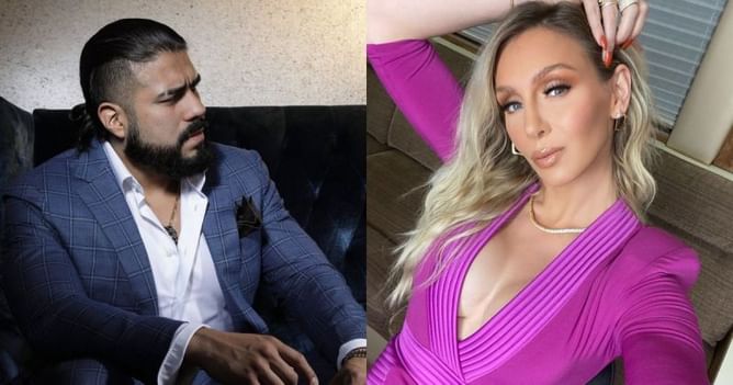 Andrade reacts to Charlotte Flair being told that she looks like a man