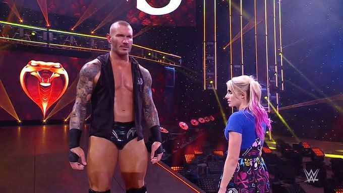 Randy Orton and Alexa Bliss shared a very tense moment