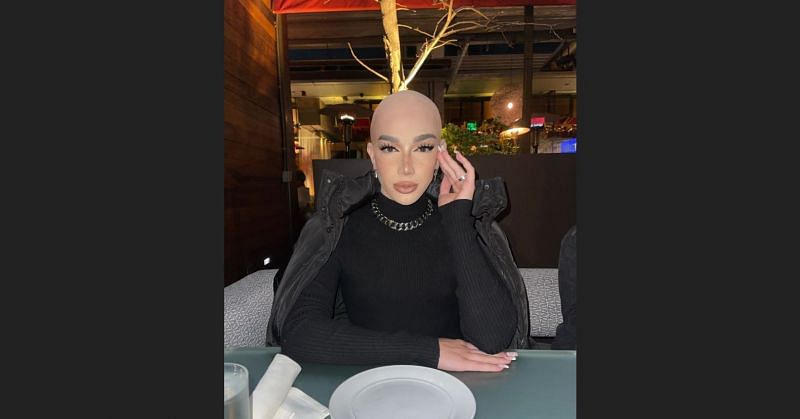 Beauty vlogger James Charles recently went bald (Image via James Charles, Twitter)