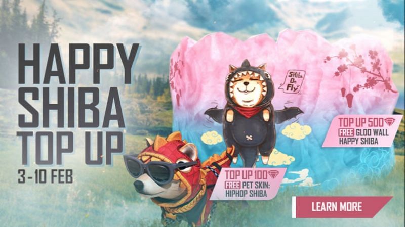 How To Get Rewards Through Happy Shiba Top Up Event In Free Fire