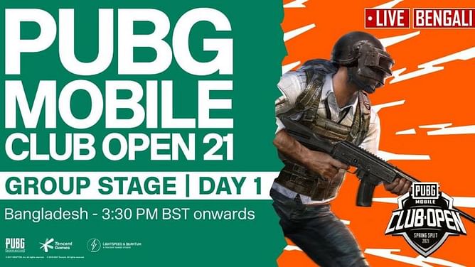 PUBG Mobile Club Open 2021 Bangladesh Spring Split: Group stage teams, schedule, and format announced