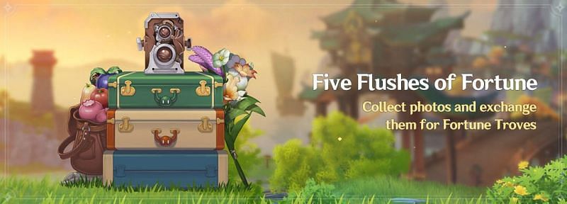 The Five Flushes of Fortune event section (Image via miHoYo)