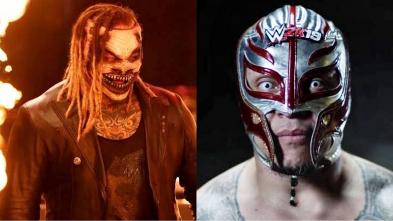 The Fiend (left) and Rey Mysterio (right)