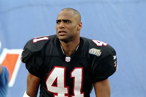 Eugene Robinson, during the pregame of Super Bowl XXXIII