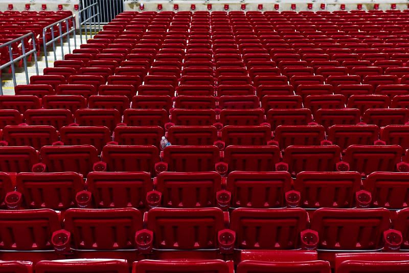 An empty Raymond James Stadium