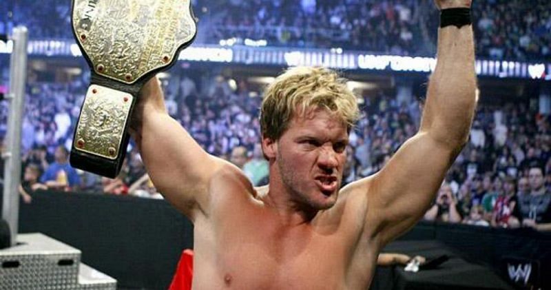 Chris Jericho with the World Heavyweight Championship