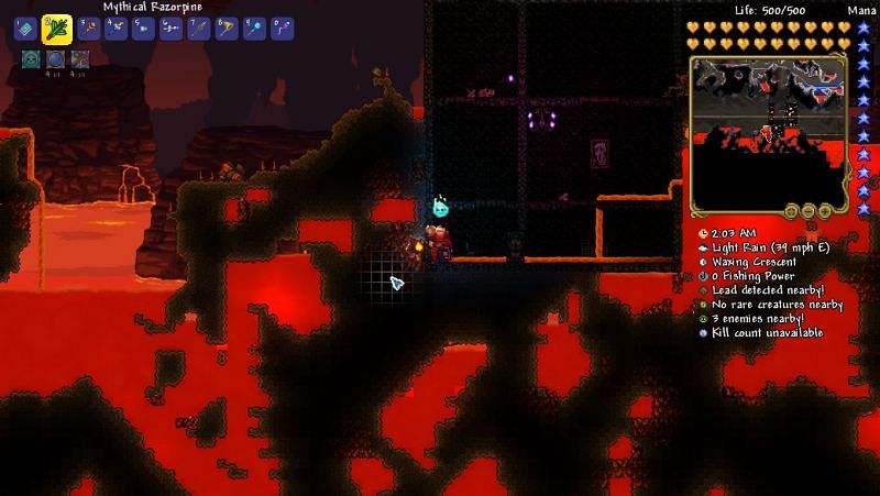 Hellstone Bars in Terraria